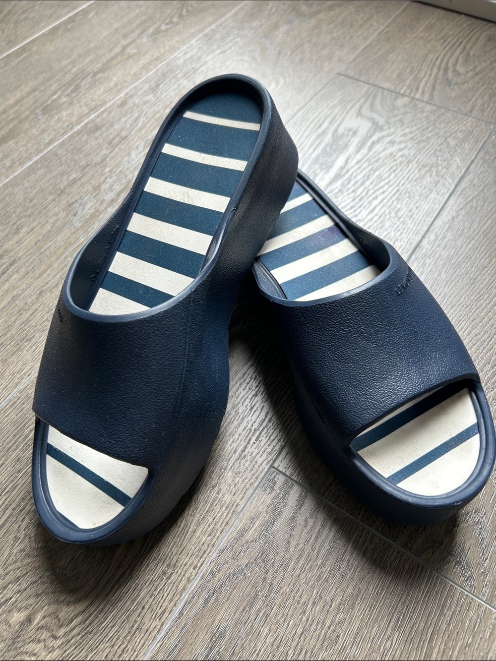 Lemon Jelly Platform Sandals